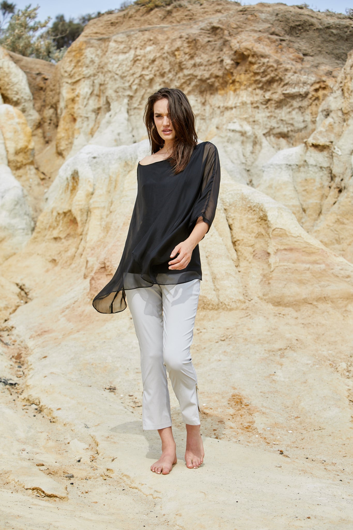 Vanyar Top - Pure Silk Habitai Chiffon
