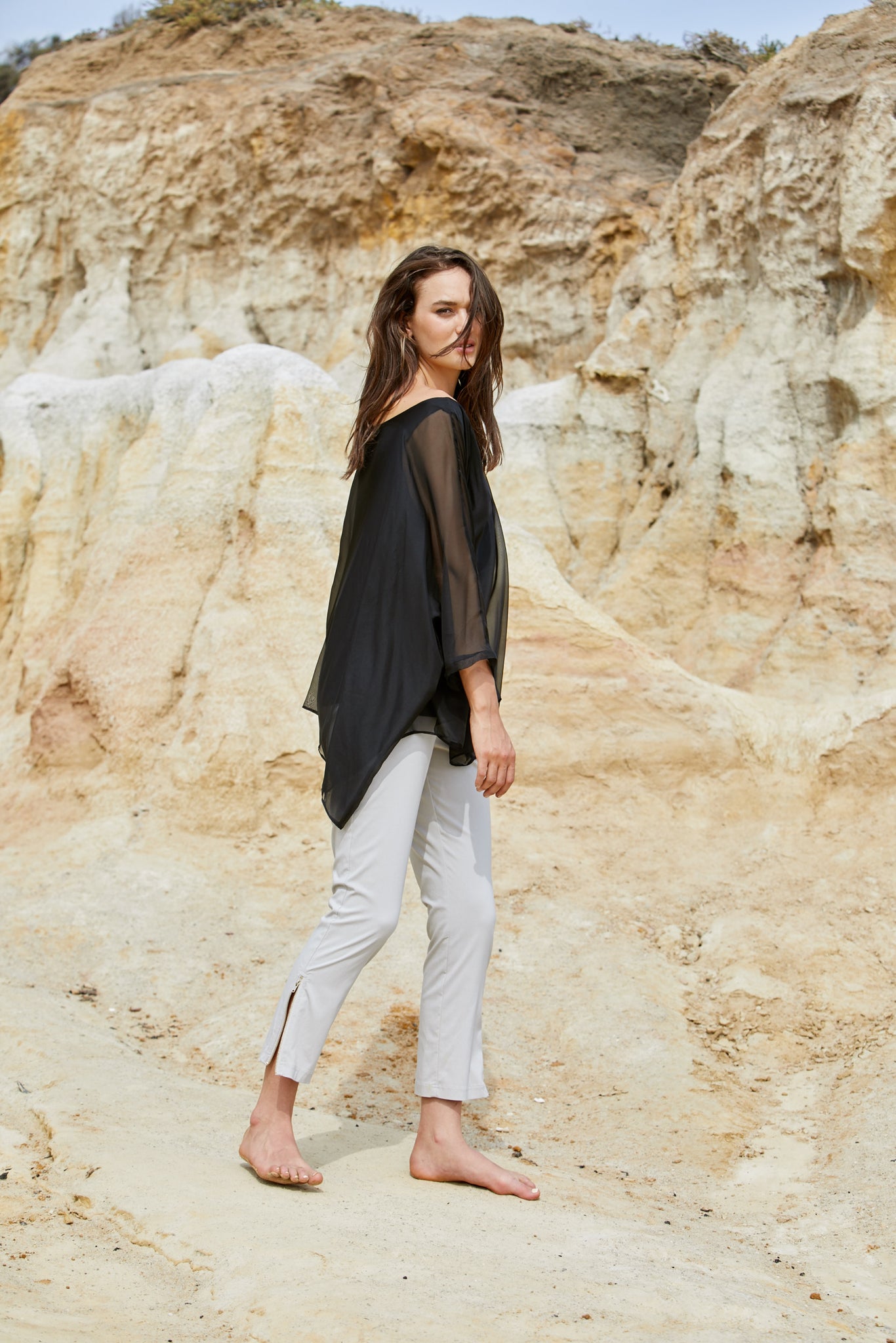 Vanyar Top - Pure Silk Habitai Chiffon