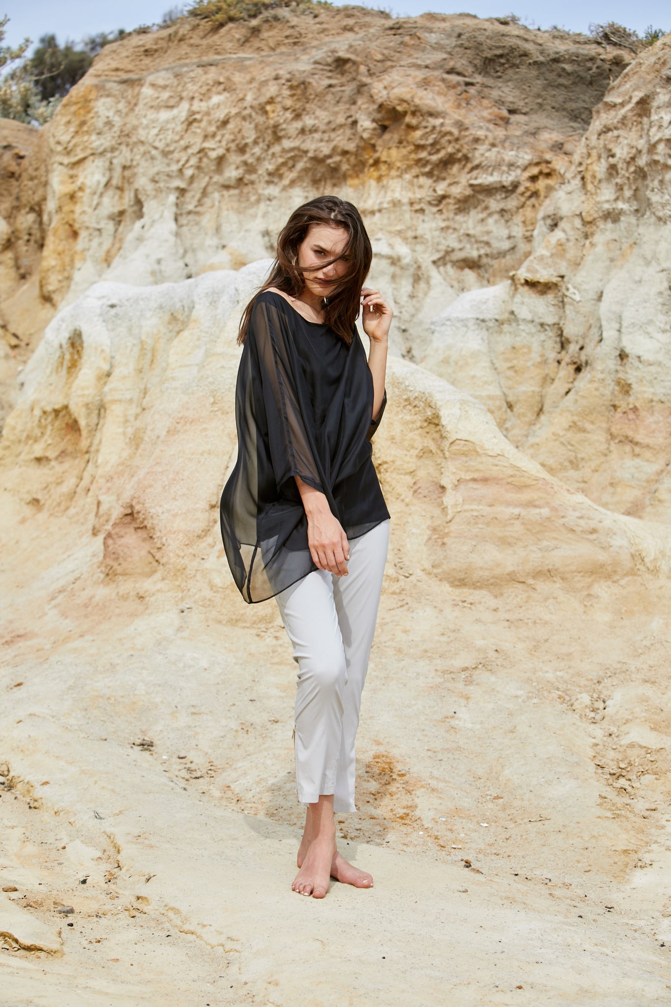 Vanyar Top - Pure Silk Habitai Chiffon