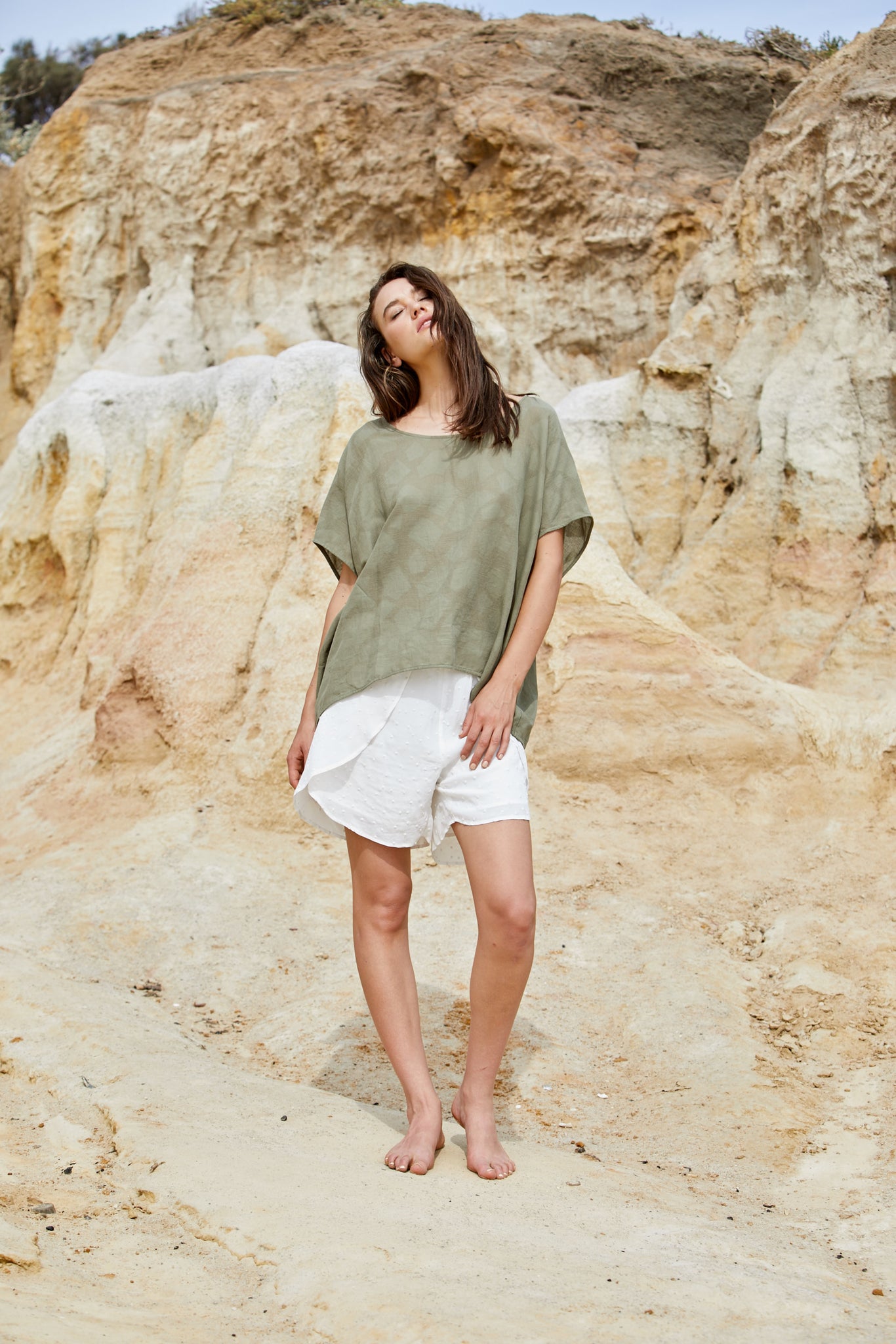Arion Spot Short - Viscose Crepe de Chine