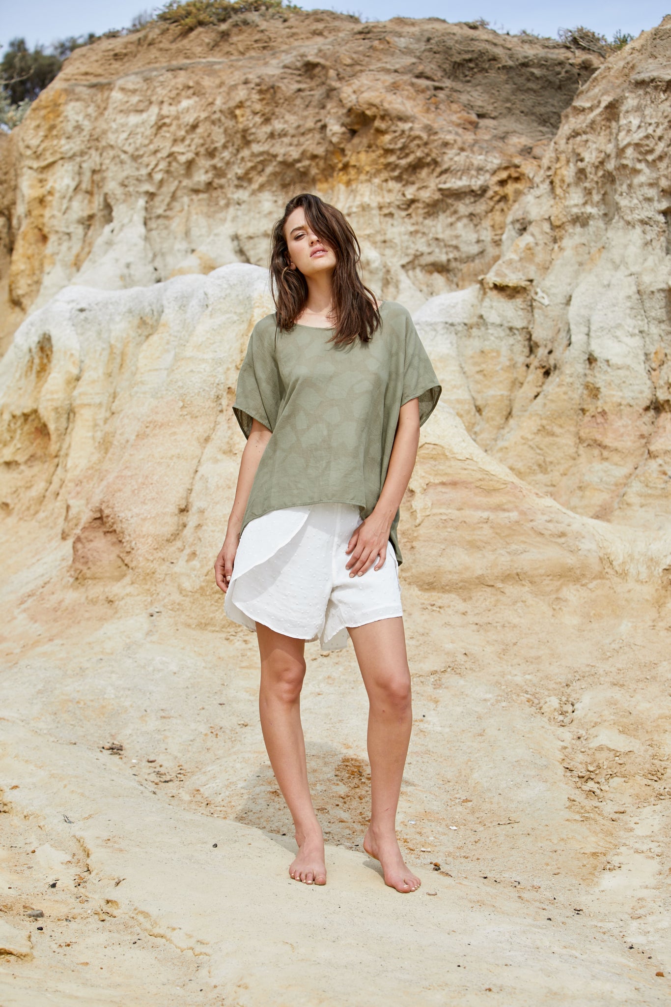 Elpis Top - Pure Cotton Jacquard