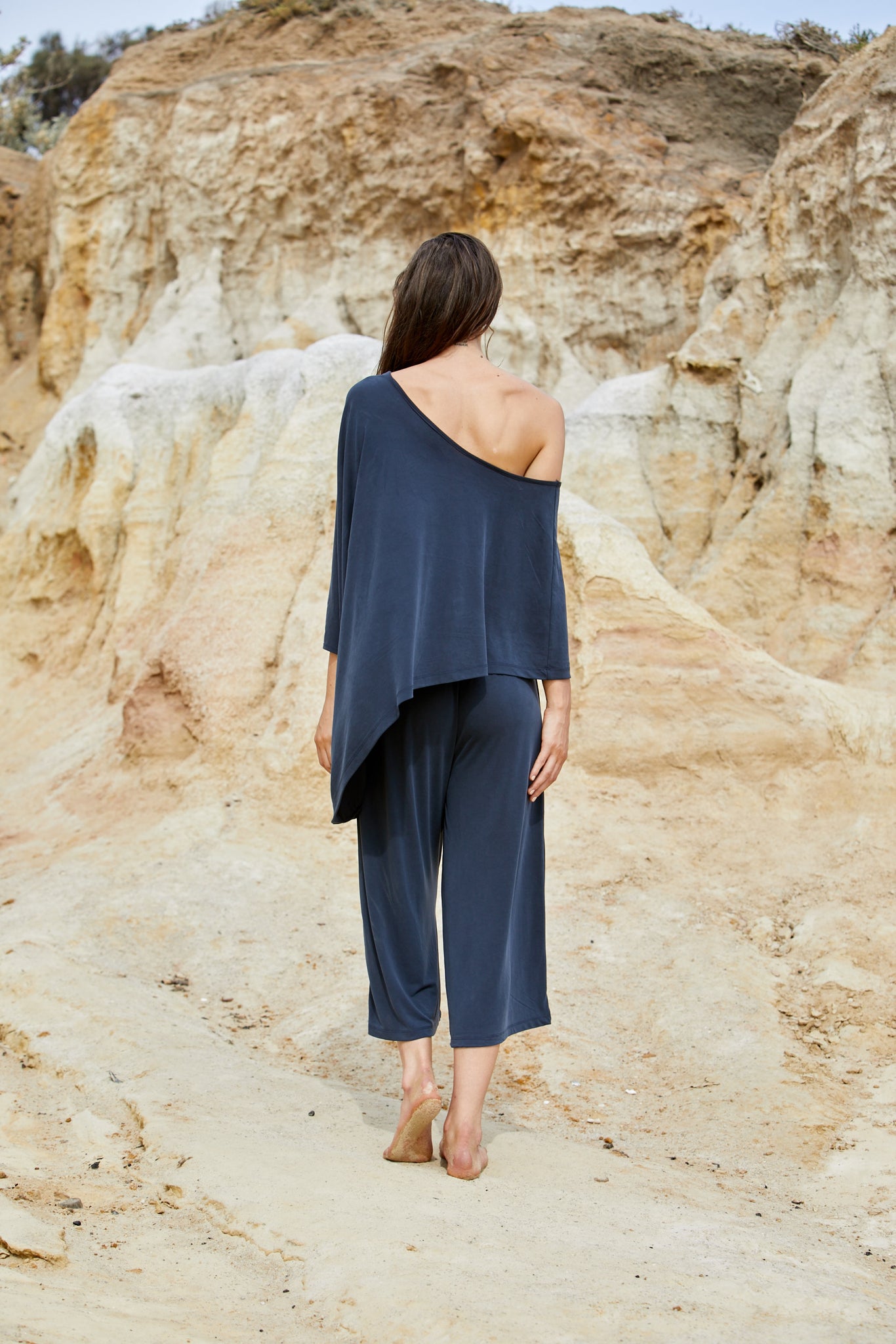 25%OFF our Athena Shoulder Top - Sand Washed Modal Jersey