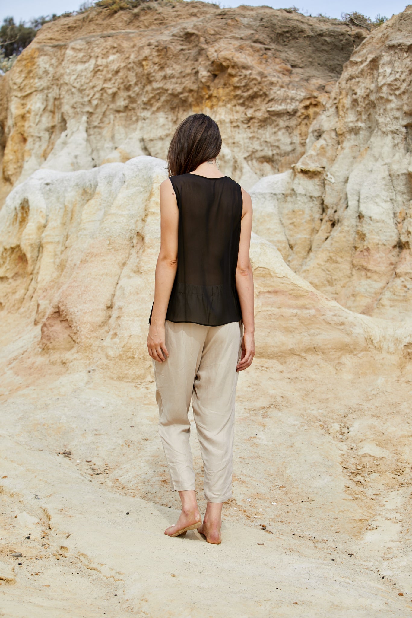 Zana Layer Tank - Pure Silk Georgette