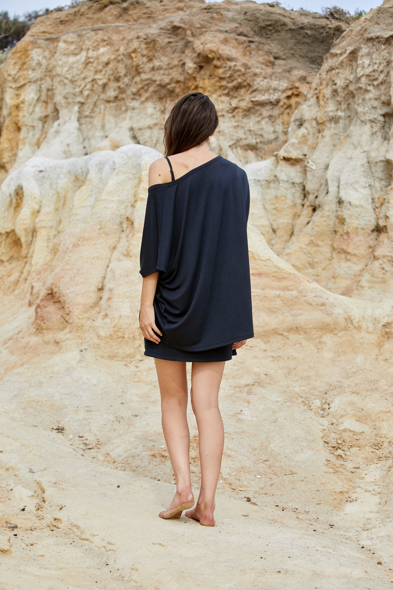 25%OFF our Hera Drape Tee - Sand Washed Beechwood Modal