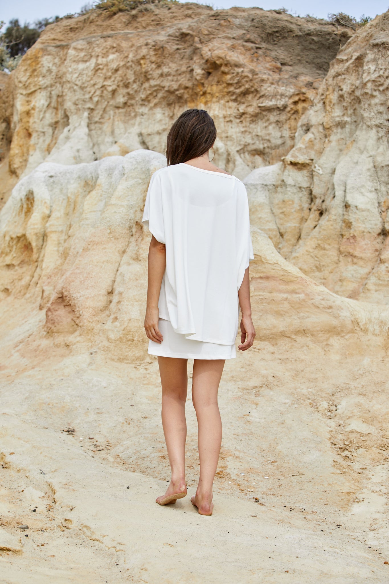 25%OFF our Hera Drape Tee - Sand Washed Beechwood Modal