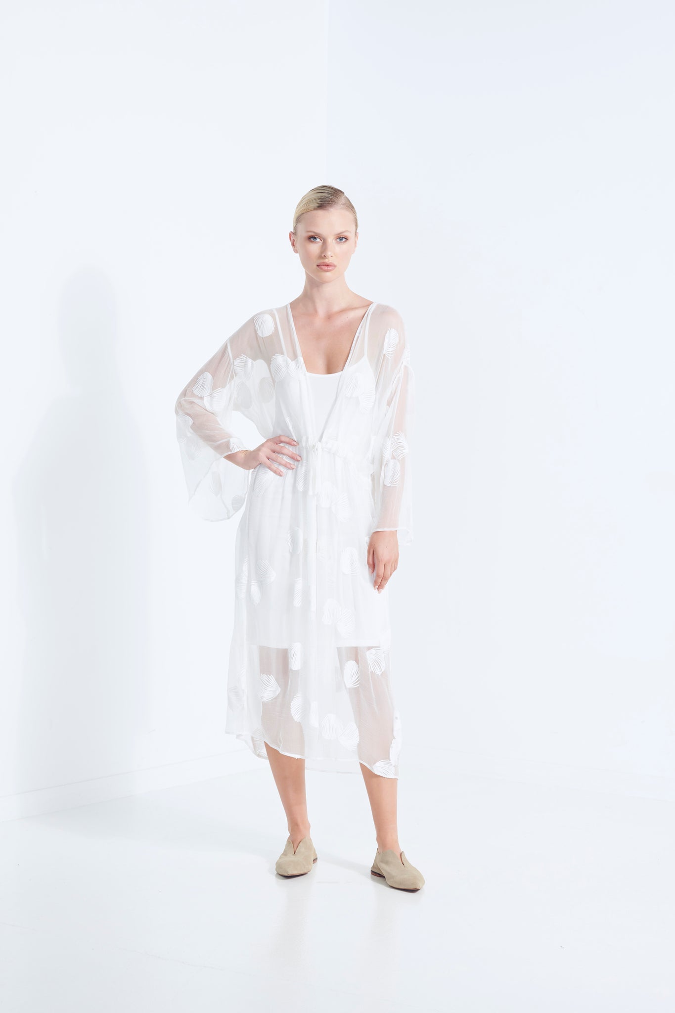 CONQUILLE SILK ROBE 40%OFF