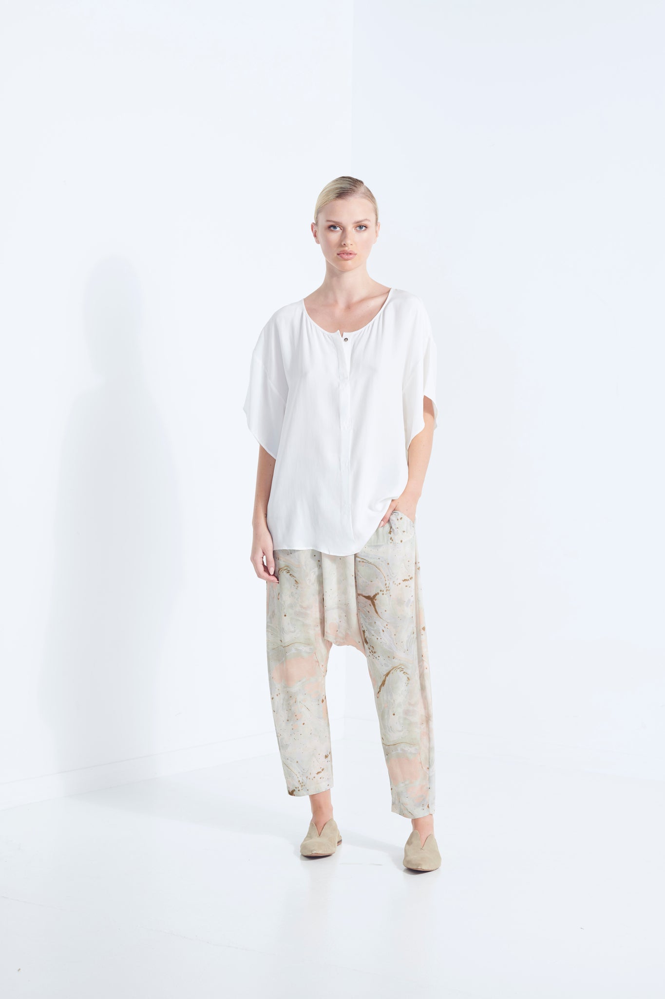 APHRODITE SILK TEE 40%OFF