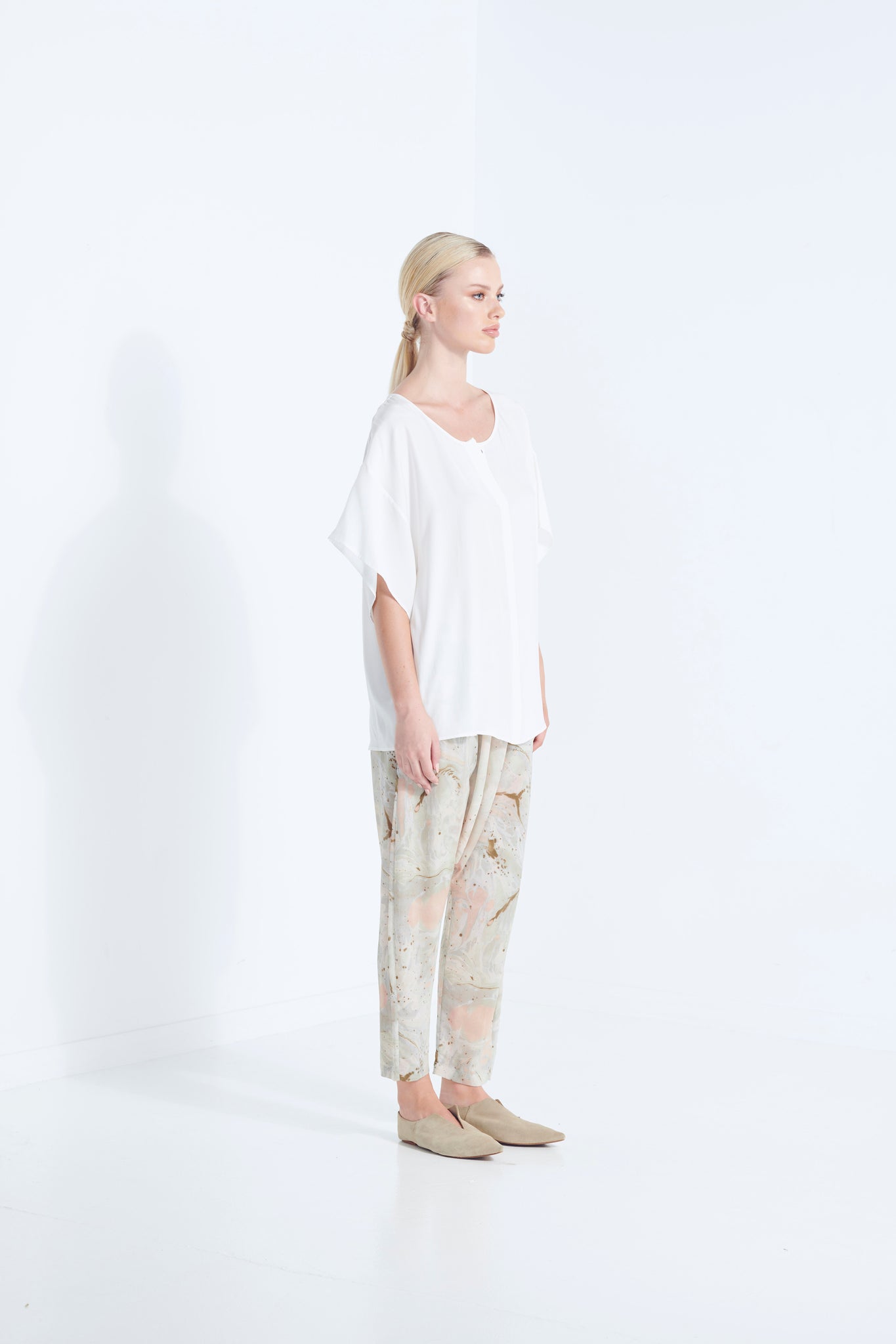 APHRODITE SILK TEE 40%OFF