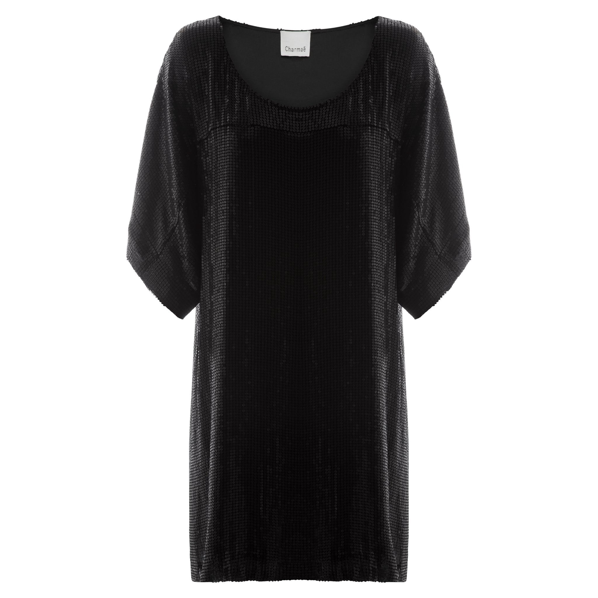 Cosmo Dress - Reconstituted Viscose Pebble Georgette & Sequins