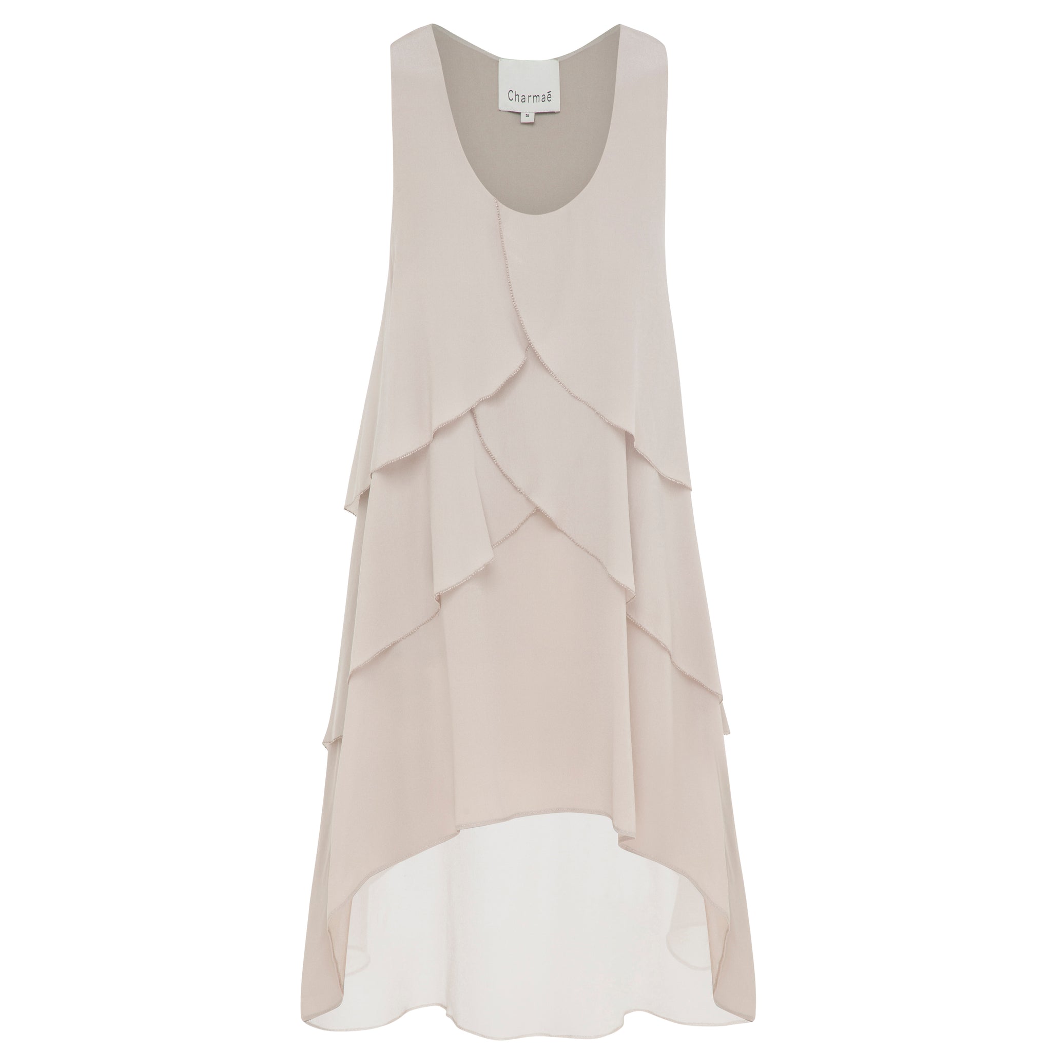 Rosa Petal Tank - Pure Silk Crepe de Chine