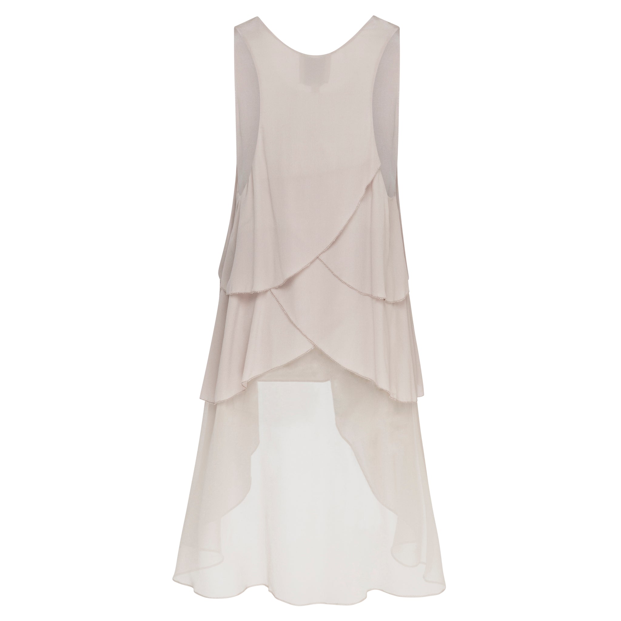 Rosa Petal Tank - Pure Silk Crepe de Chine