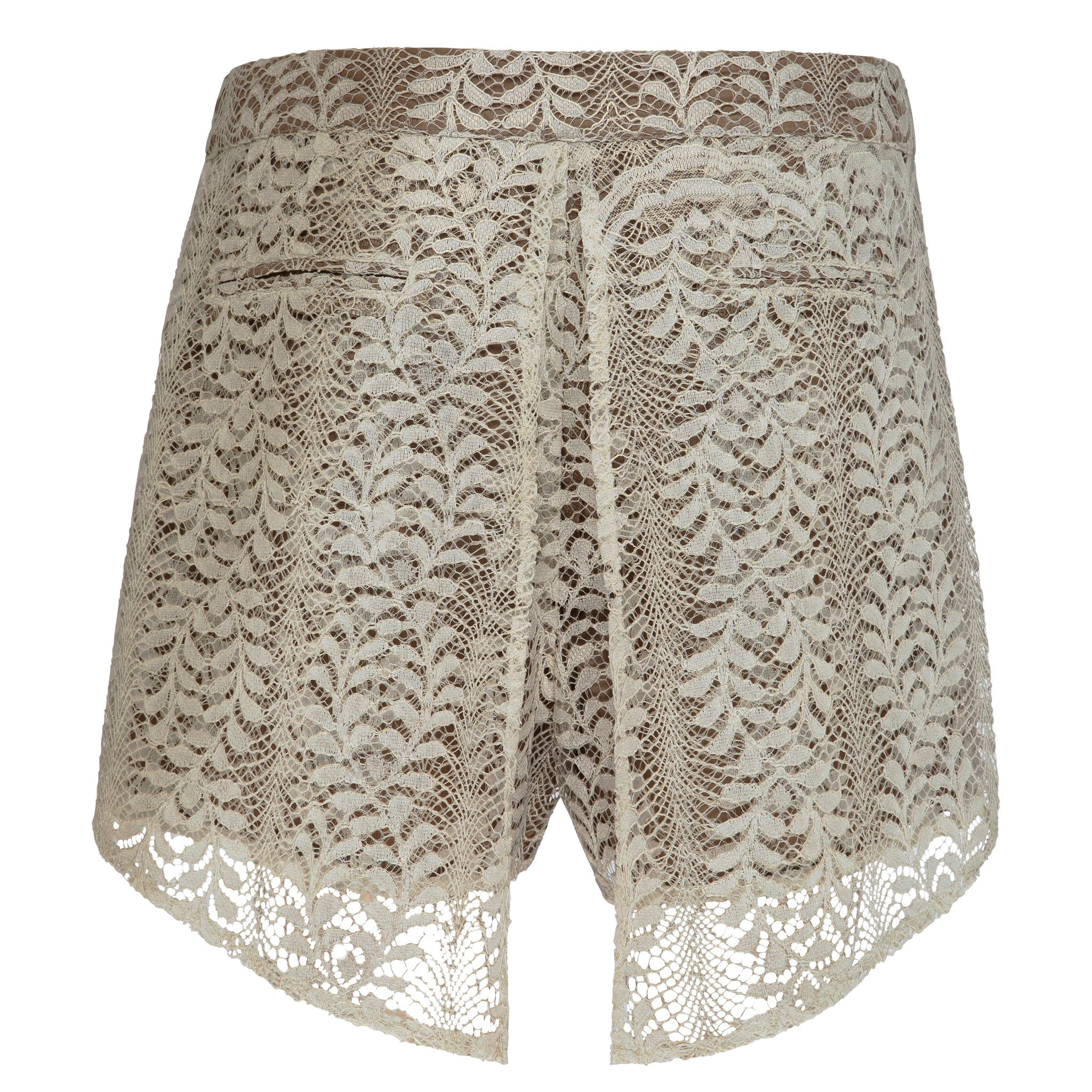 Atheia Short - Fine Lace with Gold Print