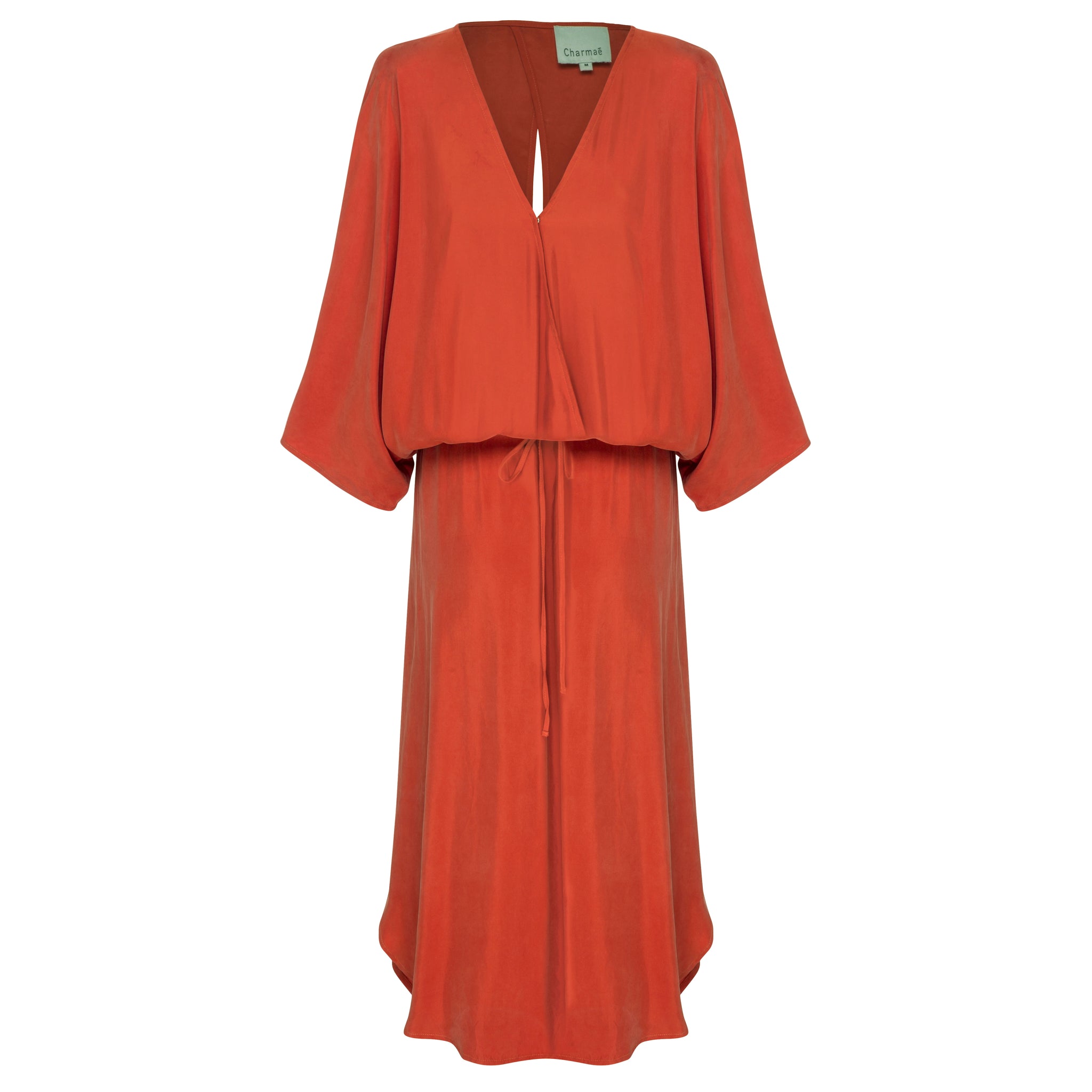 Caspian Dress - Peached Cupro