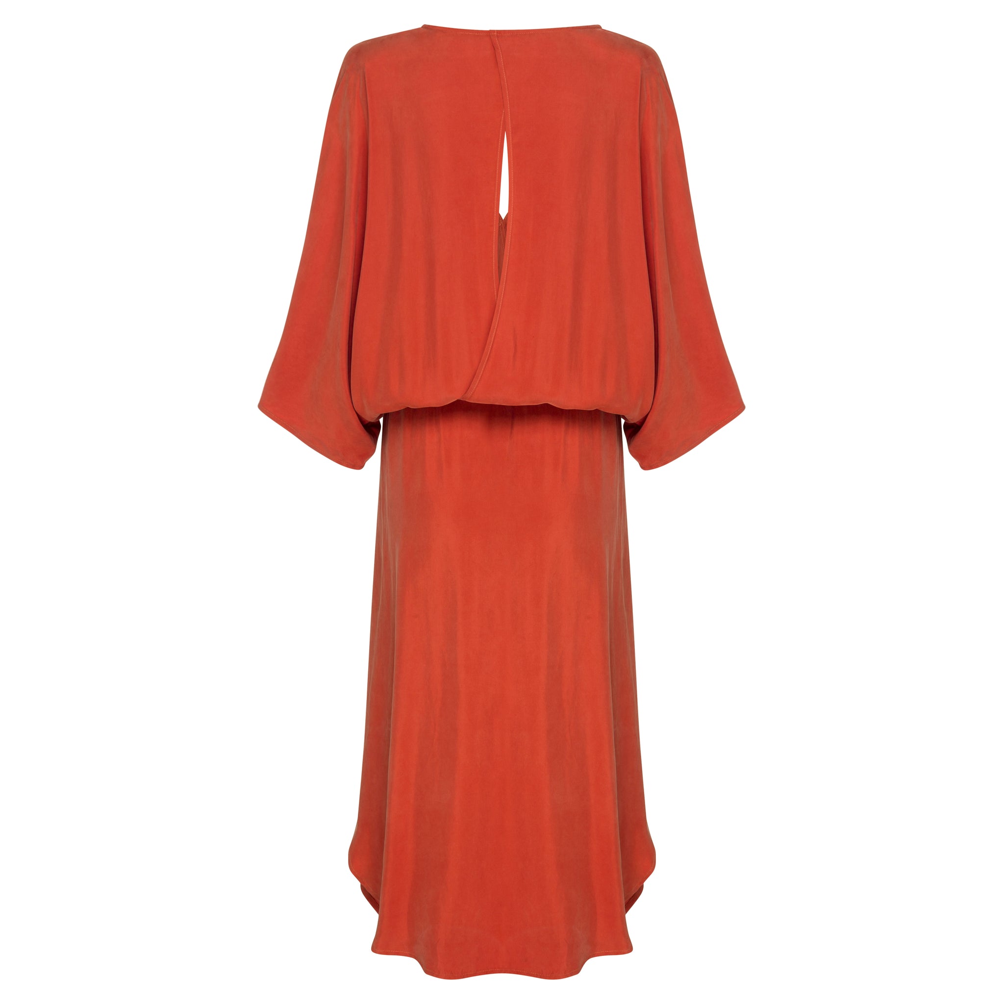 Caspian Dress - Peached Cupro