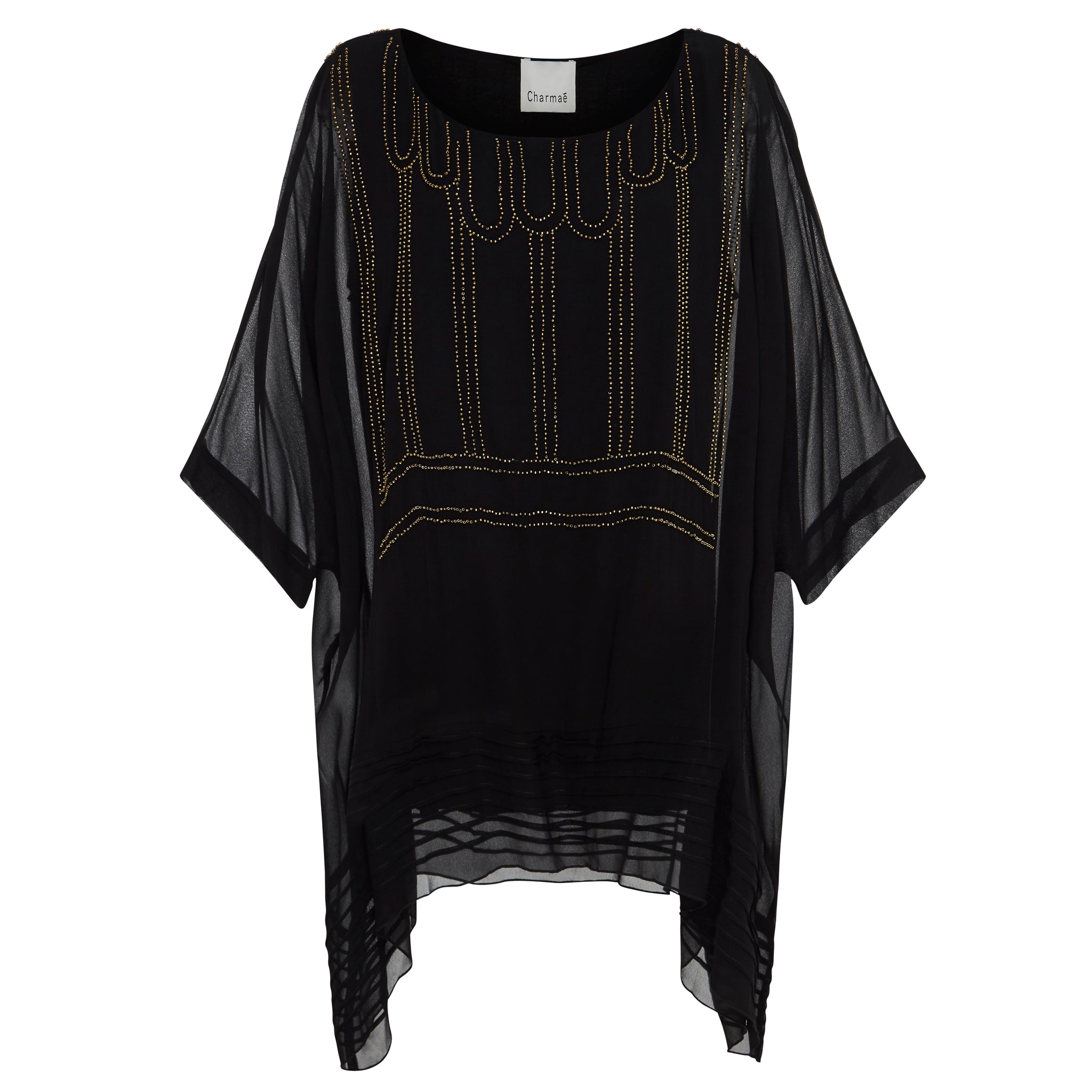 Gatsby Deco Top - Pure Silk Georgette