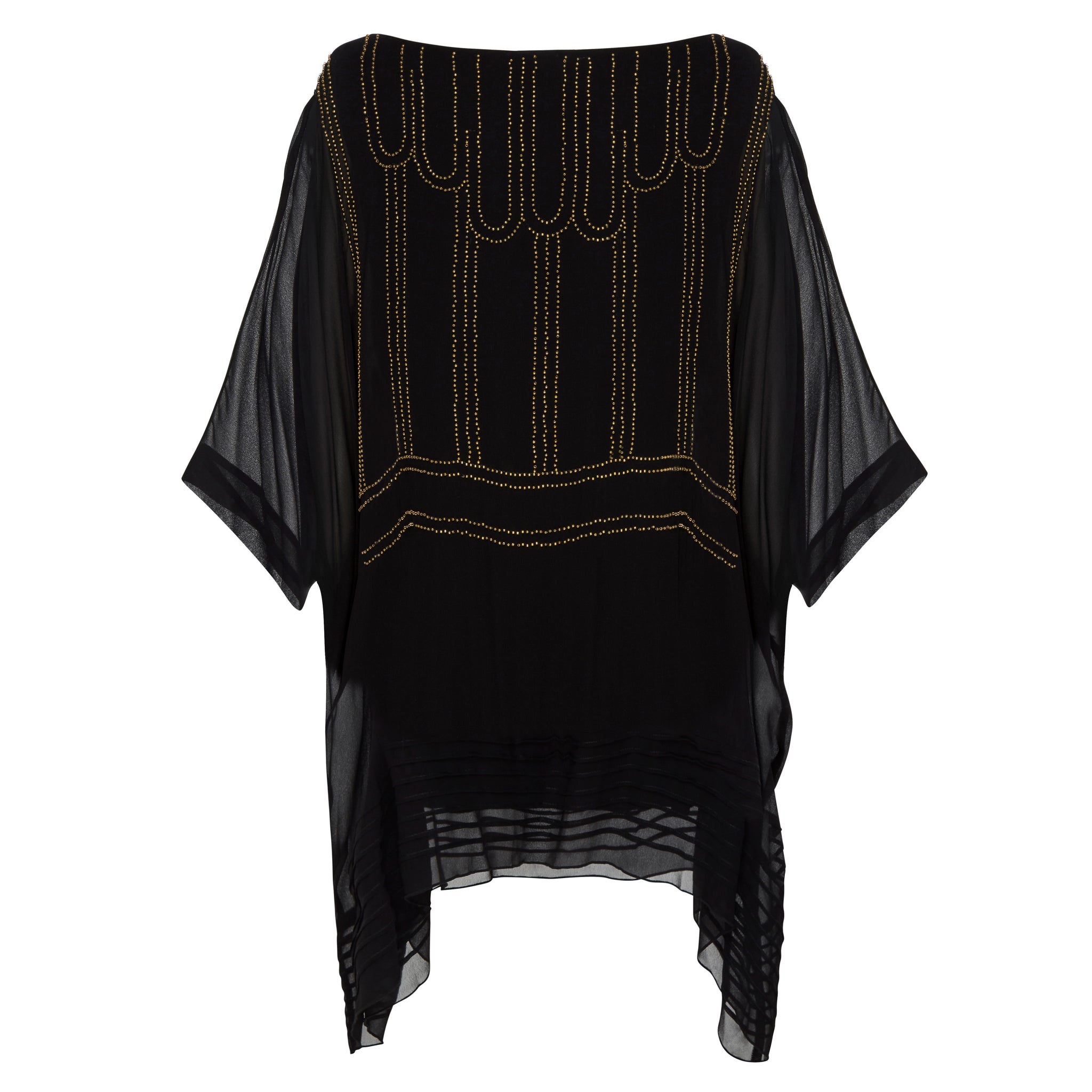 Gatsby Deco Top - Pure Silk Georgette