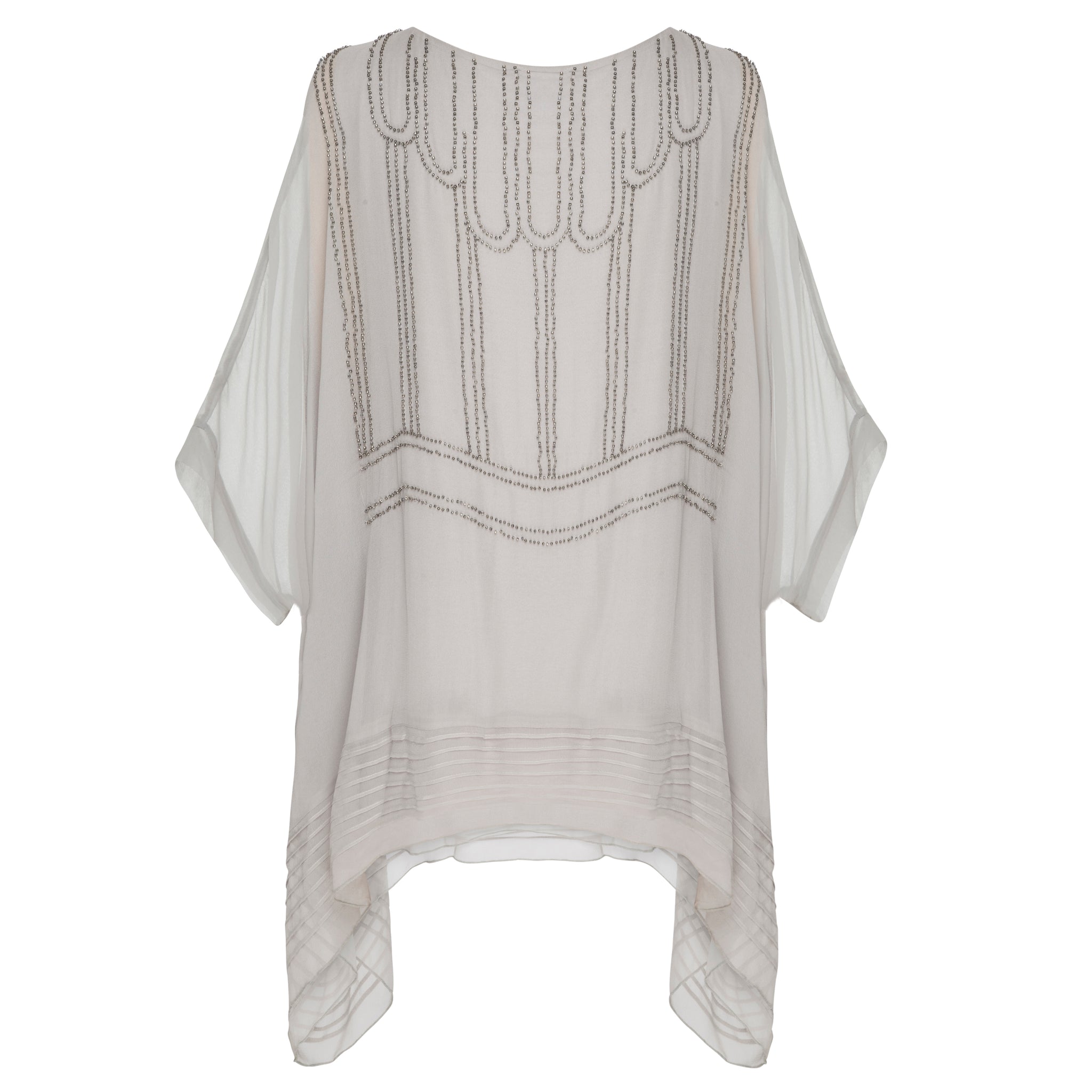 Gatsby Deco Top - Pure Silk Georgette