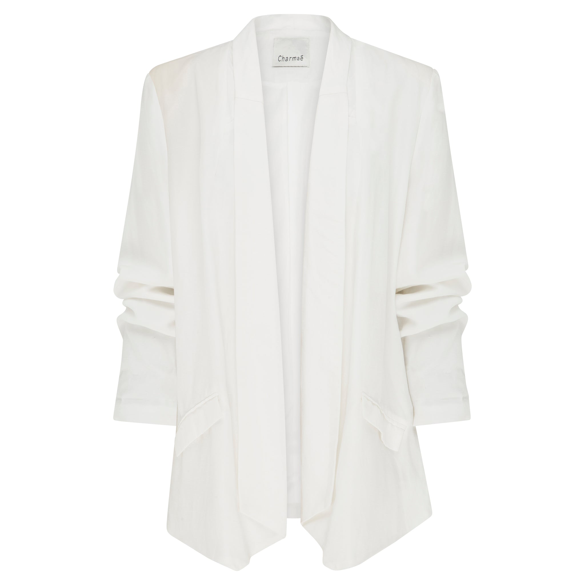 Georgia Jacket - Blended Linen Tencel Viscose Oxford - Dew