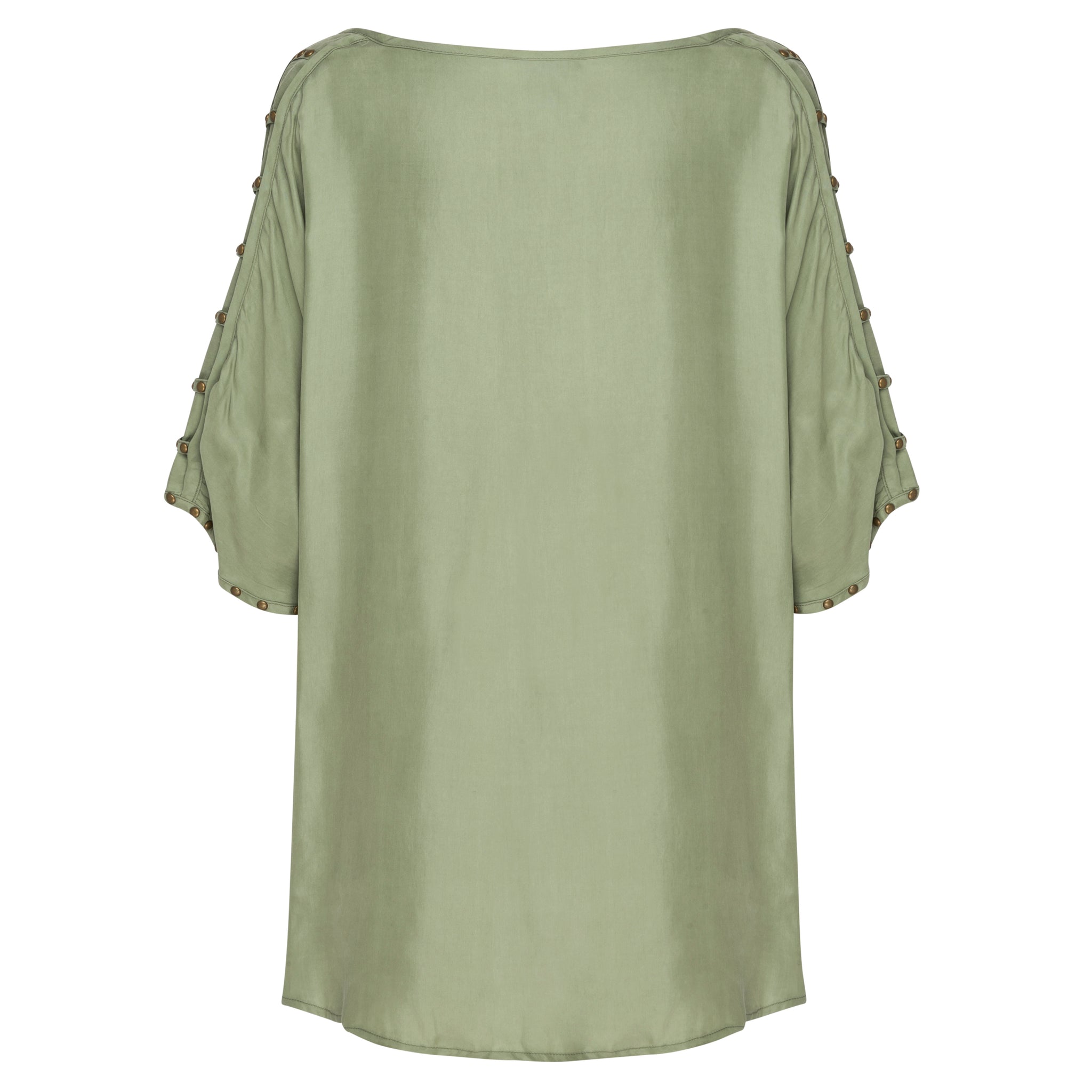 Moria Stud Top - Peached Cupro