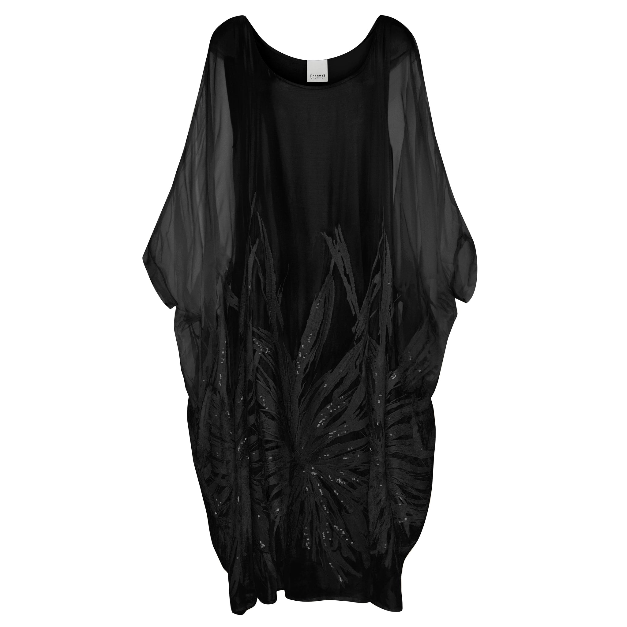 Ethereal Dress - Pure Silk Yoryu Cotton Embroidery & Sequins