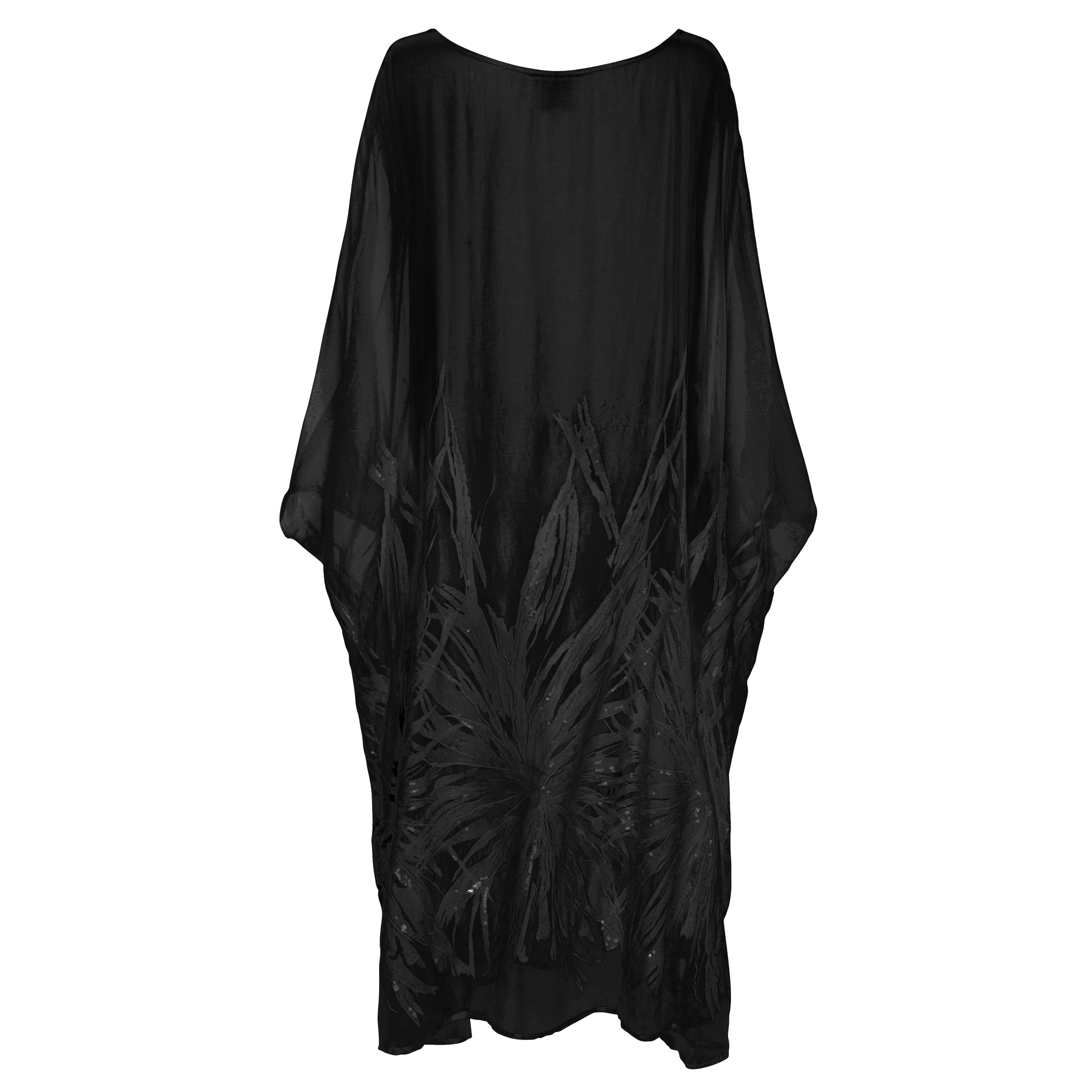 Ethereal Dress - Pure Silk Yoryu Cotton Embroidery & Sequins