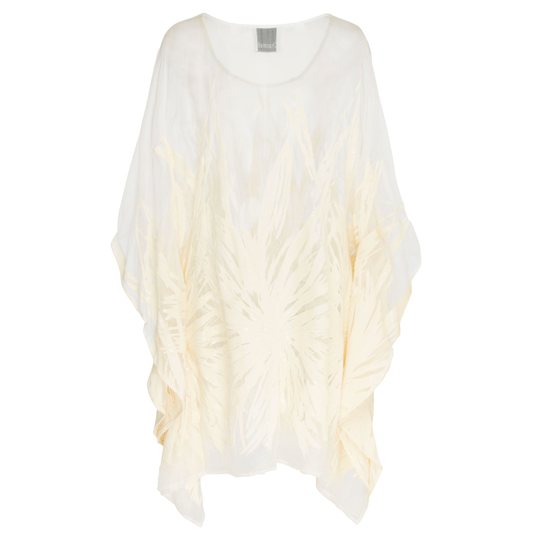 Ethereal Kameez - Pure Silk Yoryu Cotton Embroidery & Sequins