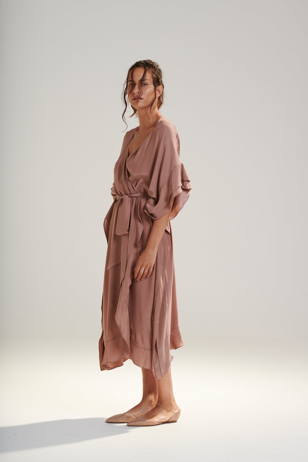 Aphrodite Silk Robe Dress — C h a r m a é