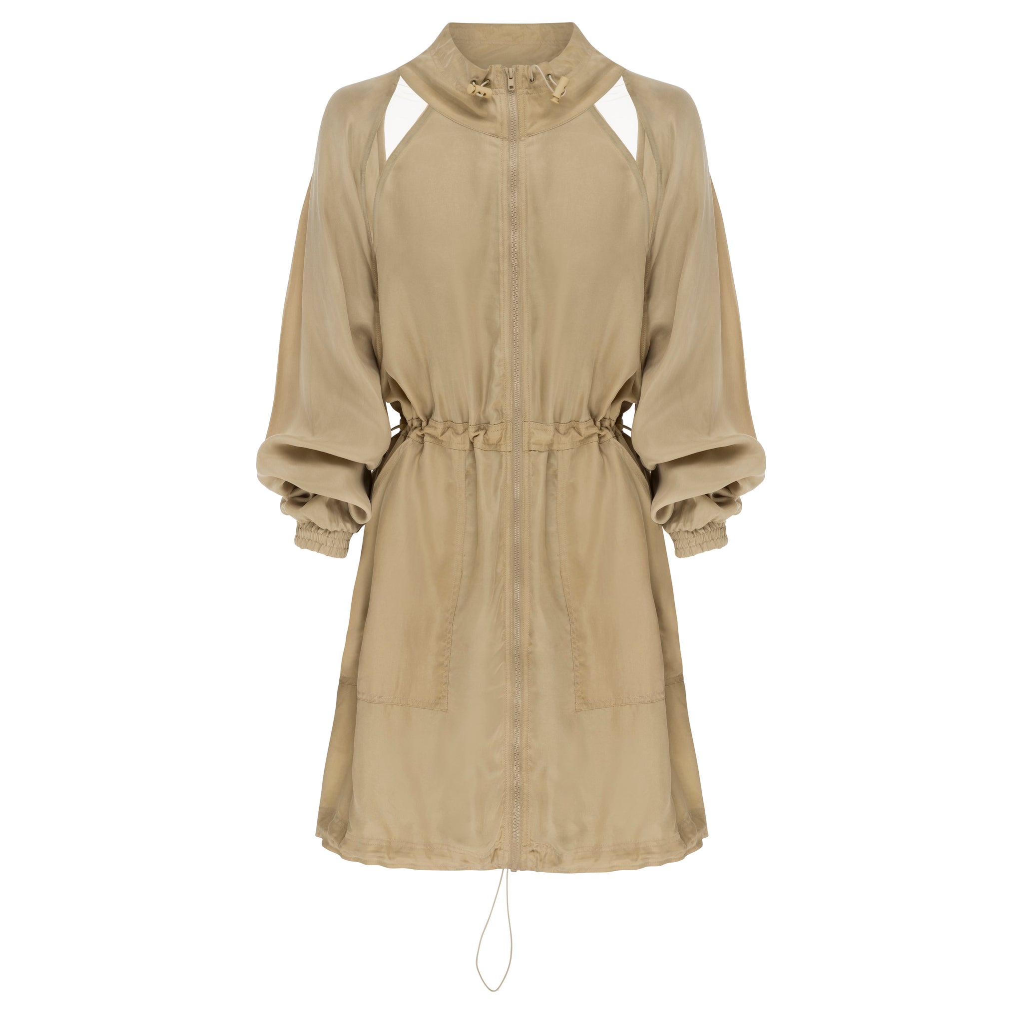 Tiana Jacket Dress - Peached Cupro